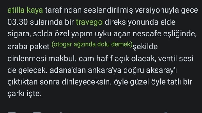 Bulunduğunuz ortama göre şarkı seçme fantezìniz var mı?