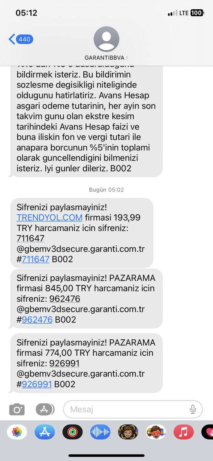 Bu mesajlar ne alaka?