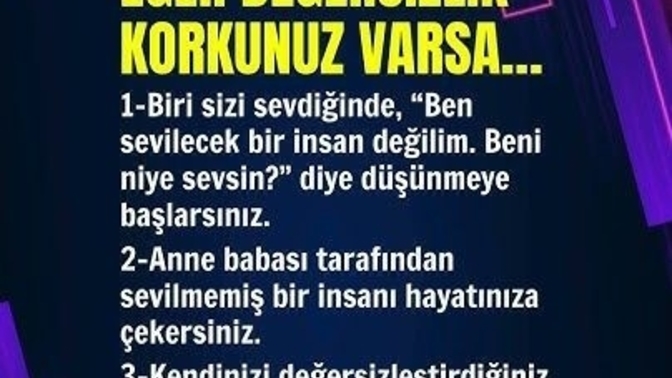 Değersizlik duygusu psikolojiğe etkiler mi?
