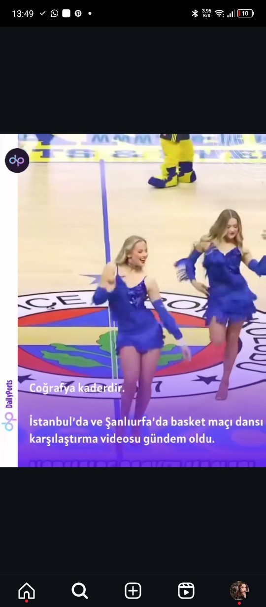Gündemde olan basket maçı dansı?