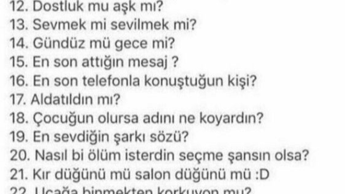 Ne sormak istiyorsun?