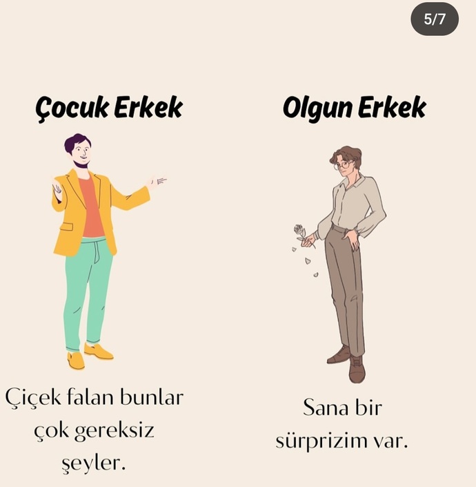 Olgun erkek ve çocuk erkek arasındaki fark nedir?