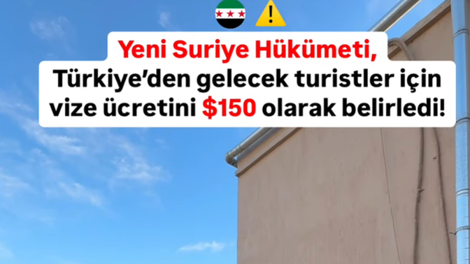 Suriye hükümeti Türkiye’den gelen Türk vatandaşları için vize ücretini 150$ yaptı ne düşünüyorsunuz?