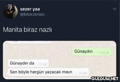 Sen hep böyle yazacak mısın? diyen insandan olur mu?