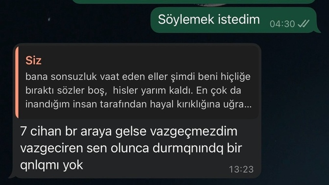Seven erkek kız büyük bi şey yapmadığı halde ayrılır mı?