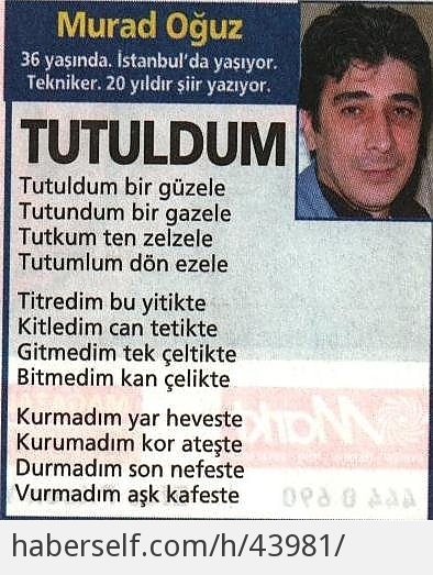 Sevdiğiniz gazeteye şiir yazsa sizin adınıza mutlu olur musunuz?