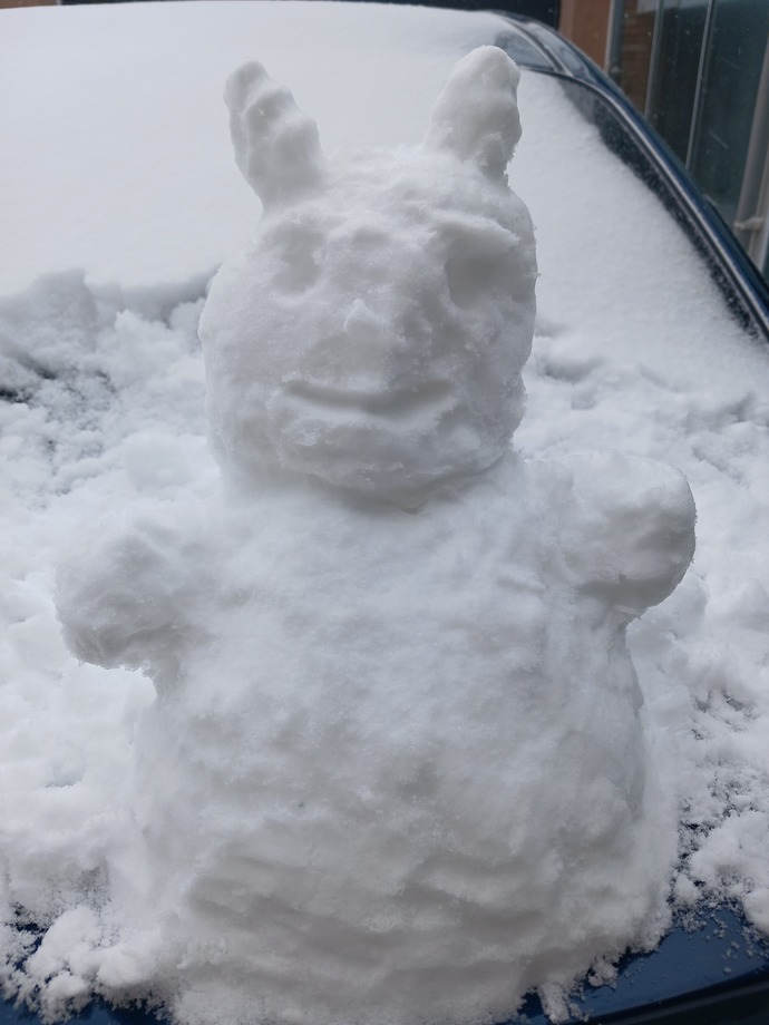 Kardan adam yaptım.☃️ Nasıl olmuş?