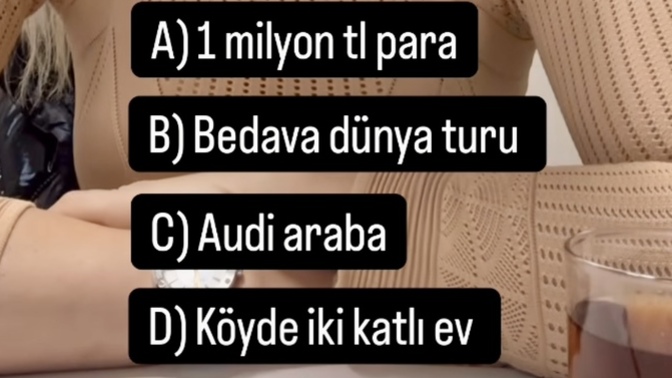 Yalnızca bir seçme hakkın var, hangisi?
