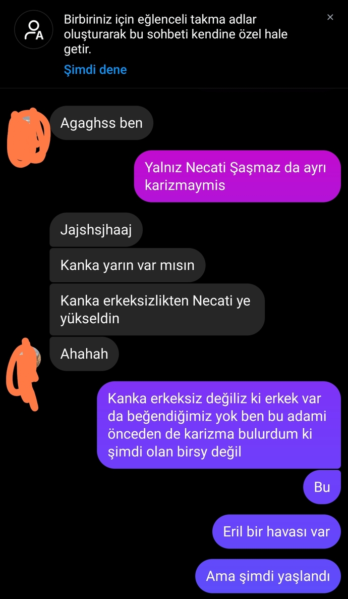 Arkadaşın yazdigi hoş bir şey mi sizce?