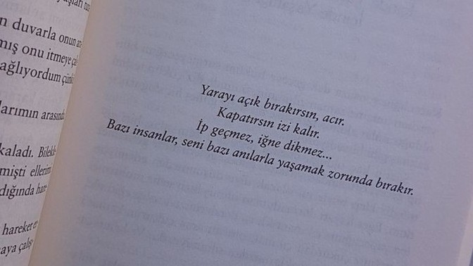 Unutamadığınız bir kitap cümlesini yazar mısınız?