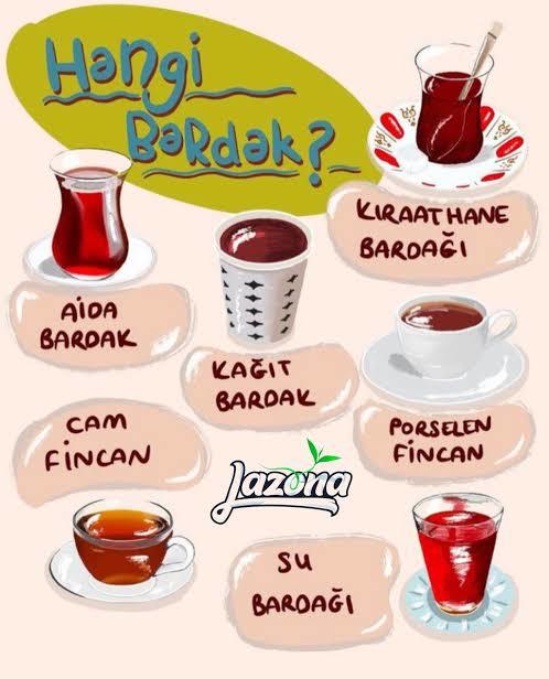 Çayını hangi bardaktan içersin?