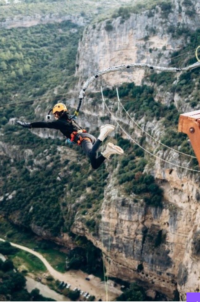 Ben bungee jamping yapmak istiyorum.