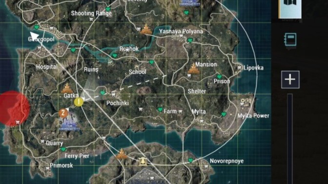 PUBG Erangel haritasında favori Bölgeniz nedir?