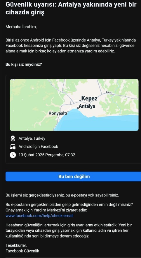 E-mail hesabım çalındı napmam lazim şifreyi değiştiriyorum?