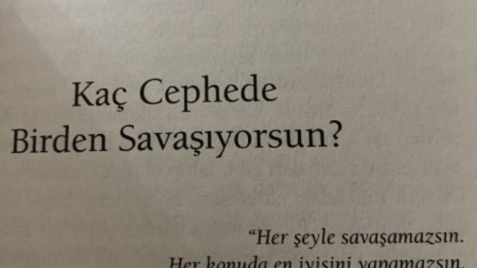 Herhangi bir farkındalık yazalım mı?