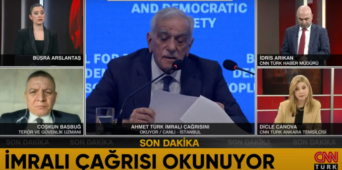 Şuanda PKK elebaşı APOnun çağrısı televizyonlardan yayınlanıyor. Ne düşünüyorsunuz?