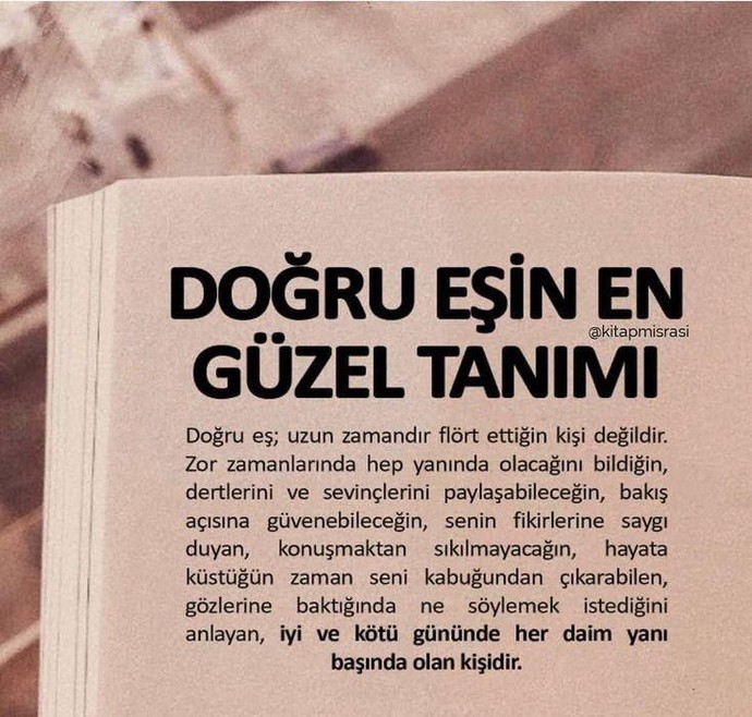 Doğru eşin tanımı sizce nasıldır?