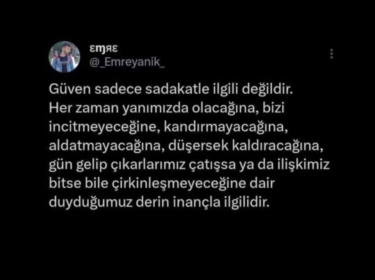 Güven sadece sadakatle mi ilgili?