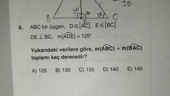 Gemometri sorusu var bir tane bakar mısınız?