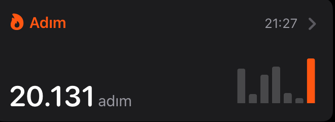 Bugün ne kadar adım attınız 🤔?
