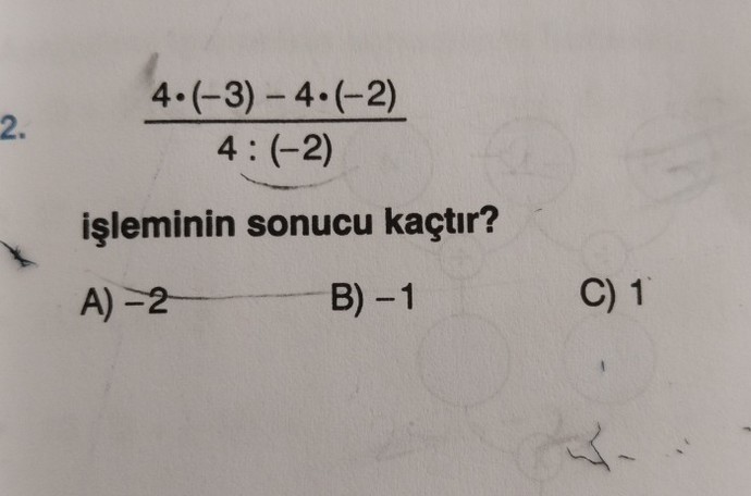 Şu sorunun cevabı ne aaqq?