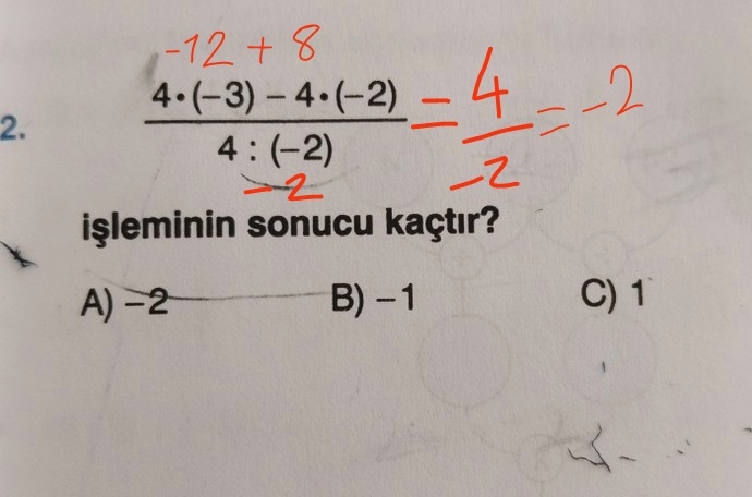 Şu sorunun cevabı ne aaqq?