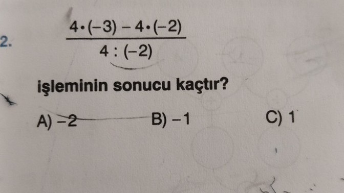 Şu sorunun cevabı ne aaqq?