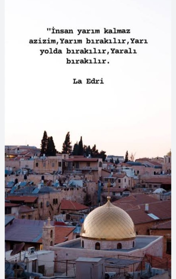 Birini yarı yolda bıraktınız mı? ya da bırakıldınızmı?