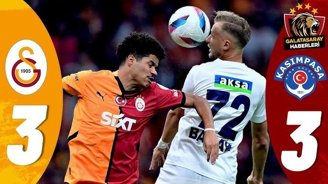 Kasımpaşa 3 - Galatasaray 3... Sarı kırmızılılar şampiyonluk yarışında ciddi yara aldı! Maçı nasıl buldunuz?