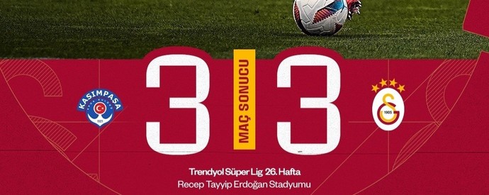 Şampiyonluk Yolunda Kan Kaybı! Kasımpaşa 3-3 Galatasaray.. Maç Sonucu Hakkında Ne Düşünüyorsunuz?