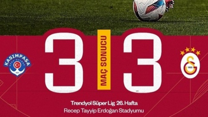 Şampiyonluk Yolunda Kan Kaybı! Kasımpaşa 3-3 Galatasaray.. Maç Sonucu Hakkında Ne Düşünüyorsunuz?