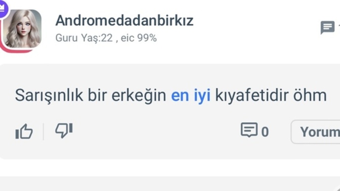 Sarışın mavi gözlü erkekler dünyanın nimetleri değil mi? Esmerler ögh?