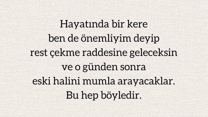 En son kime rest çektiniz?