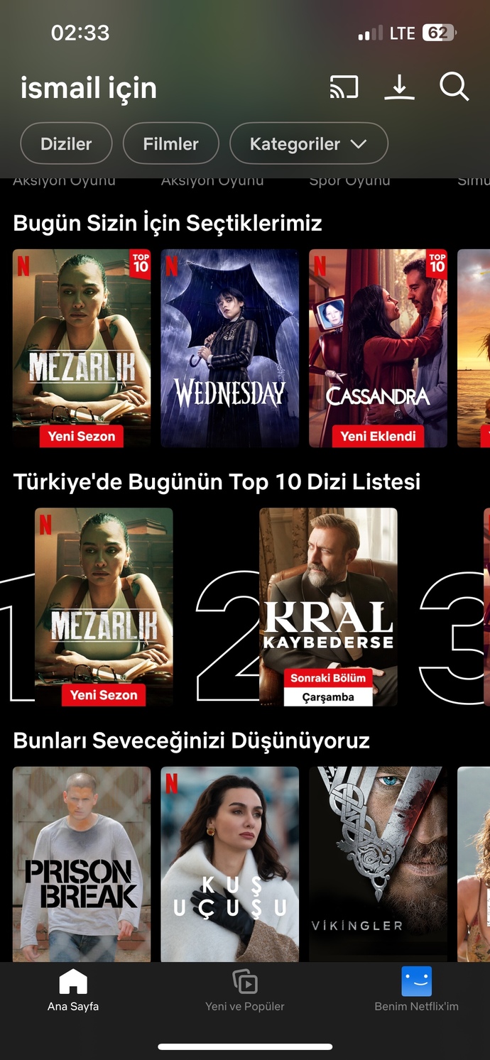 Netflix dizi önerisi alayım?