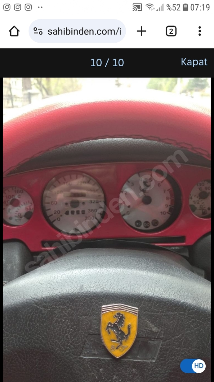 1996 model Fiat Coupe 2.0ın Ferrarileştirilmiş haline bayıldım. İnşaAllah alabilirim. Çok hoş değil mi?
