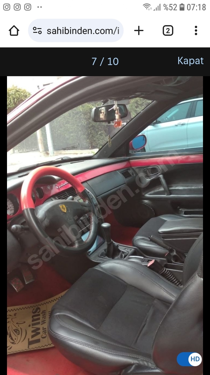 1996 model Fiat Coupe 2.0ın Ferrarileştirilmiş haline bayıldım. İnşaAllah alabilirim. Çok hoş değil mi?
