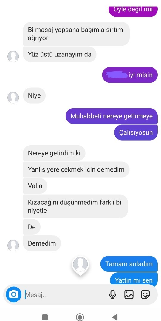 Erkek arkadaşımı yanlış mı anladım niyeti neydi sizce?