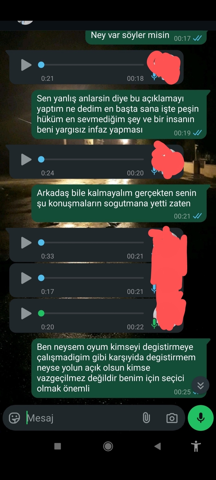 Kızdan ayrıldım Sizce kim haklı?