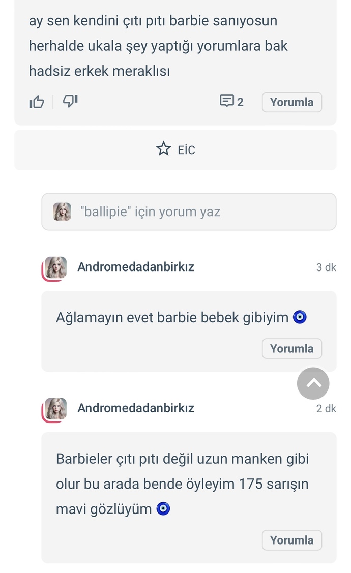 Barbie bebek olduğumu biliyor muydunuz?