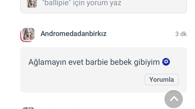 Barbie bebek olduğumu biliyor muydunuz?