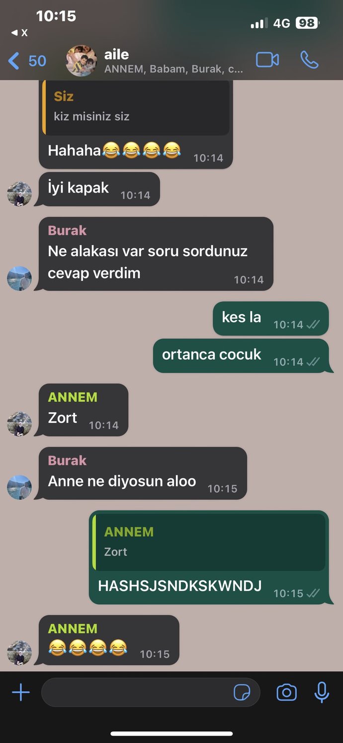En cok kullandıgınız kelıme?