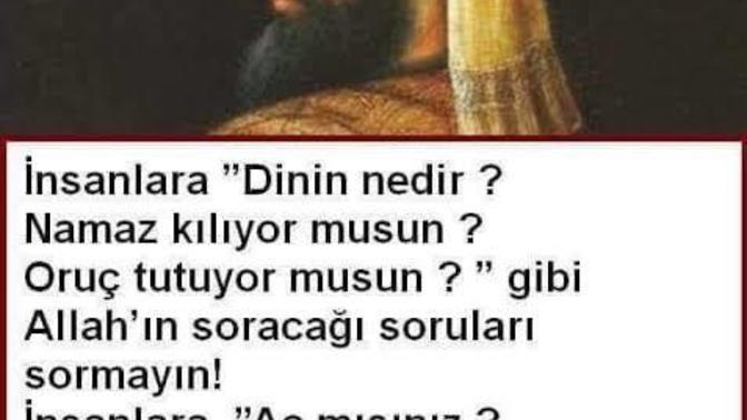 Oruç musun sorusuna sinir olan var mı?