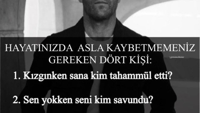 Hayatınız da böyle insanlar var mı?