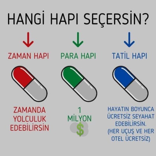 Siz hangi hapı seçerdiniz?