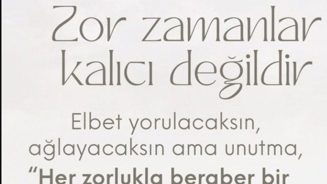 Bugün küçük de olsa şükürler olsun dediğin bir şey yaşadın mı?