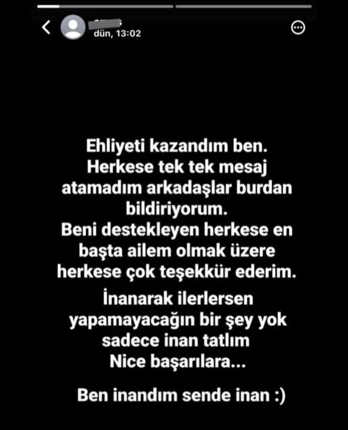 Başarılarınızı sosyal medya hesaplarından hikaye olarak paylaşır mısınız 🤭?