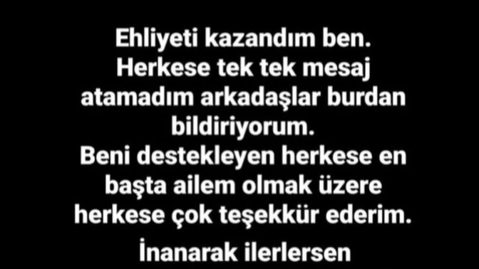 Başarılarınızı sosyal medya hesaplarından hikaye olarak paylaşır mısınız 🤭?
