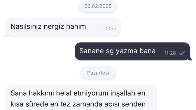 Ayrıldığım için beddua okuyan eski sevgilim?