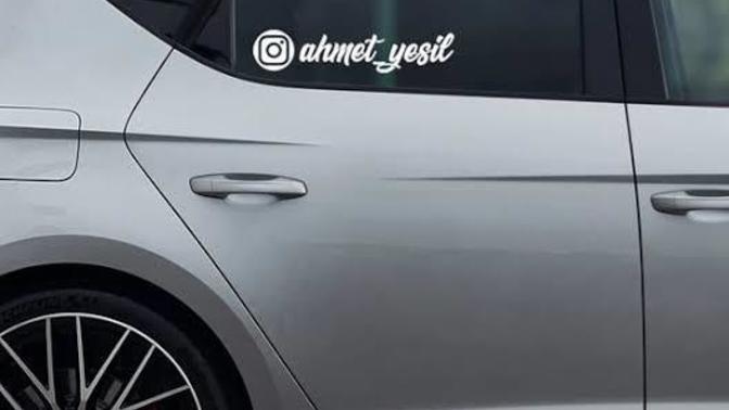 Arabasına Instagram adresini yazan erkekten sevgili olur mu?
