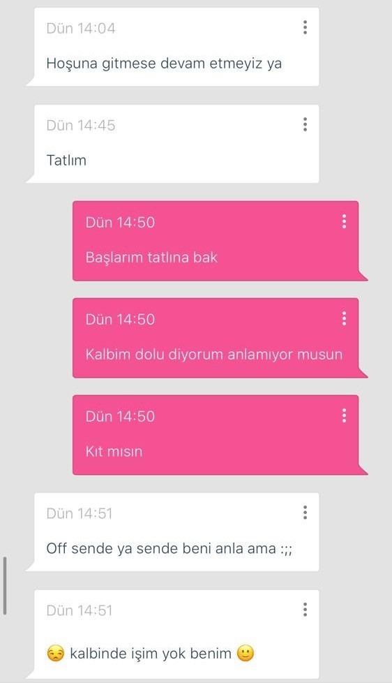 Sevgilisi olan bir kızın buradan böyle bir mesajlaşmaya dahil olması normal mi?